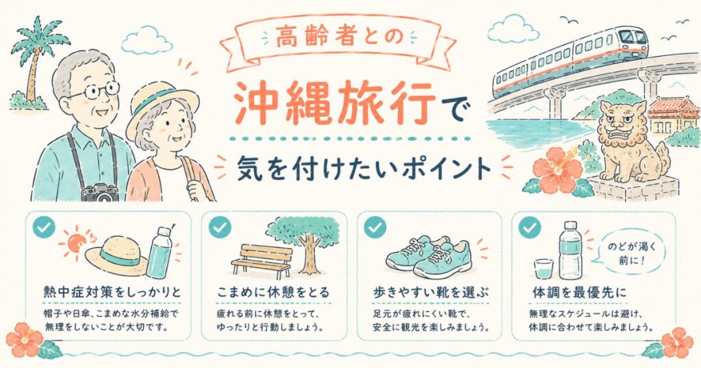 【沖縄旅行3泊4日】車なしでも高齢者と楽しめる!ゆいレールで巡る那覇観光モデルコース