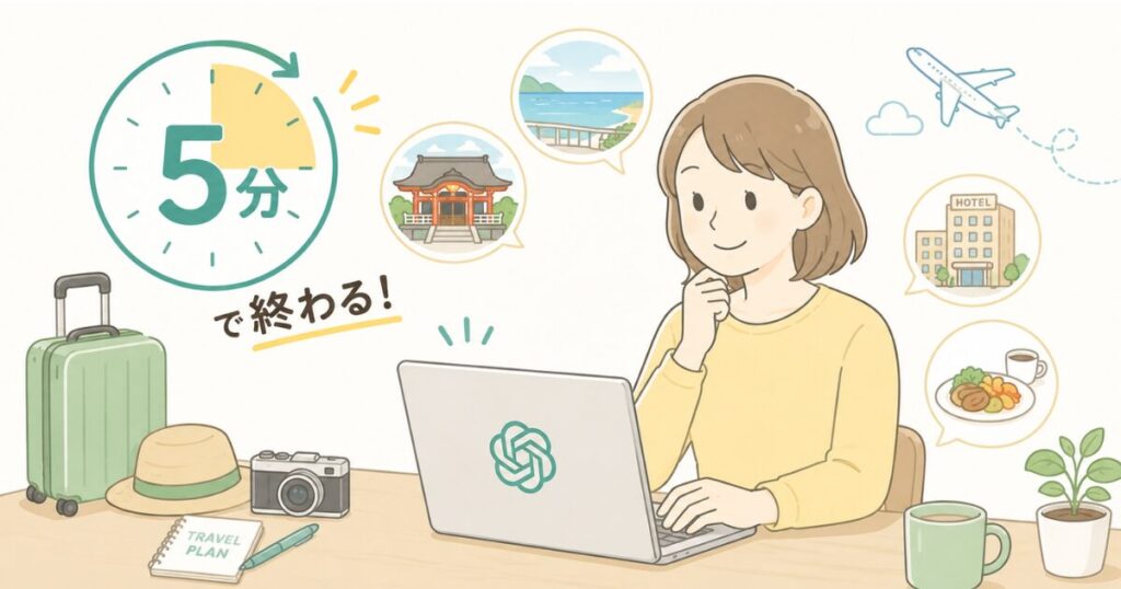 ChatGPTで70代の親との旅行プランを作ってみた【プロンプト付き】初心者でも5分で完成!
