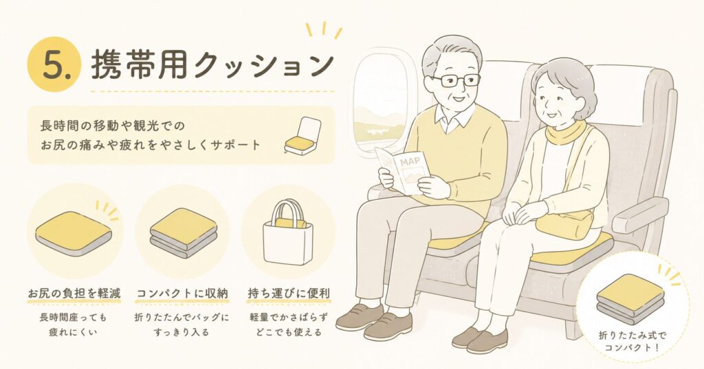 高齢者との旅行であると便利なグッズ