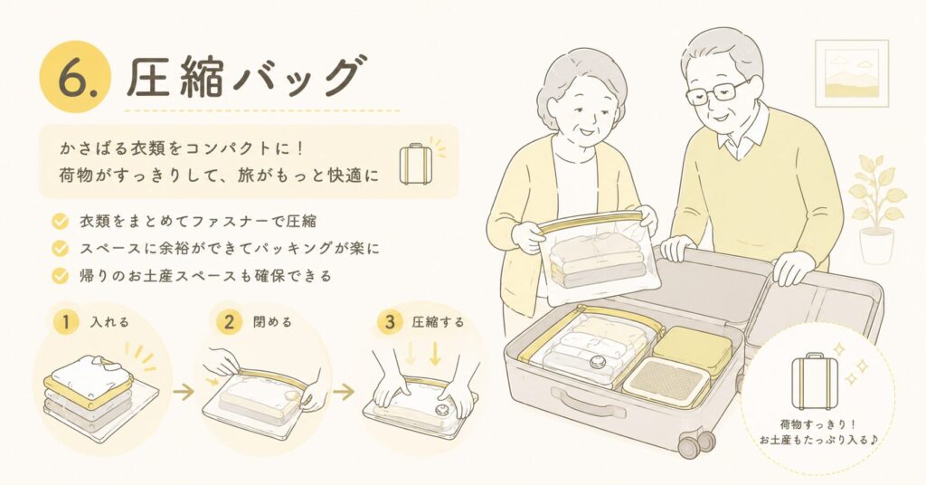 高齢者との旅行であると便利なグッズ