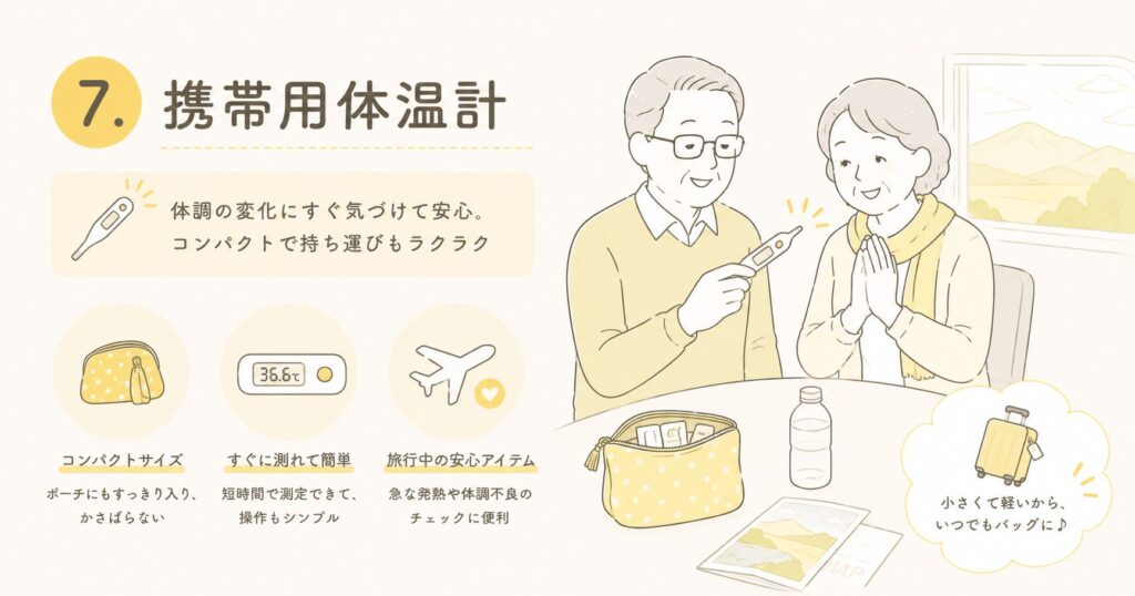 高齢者との旅行であると便利なグッズ