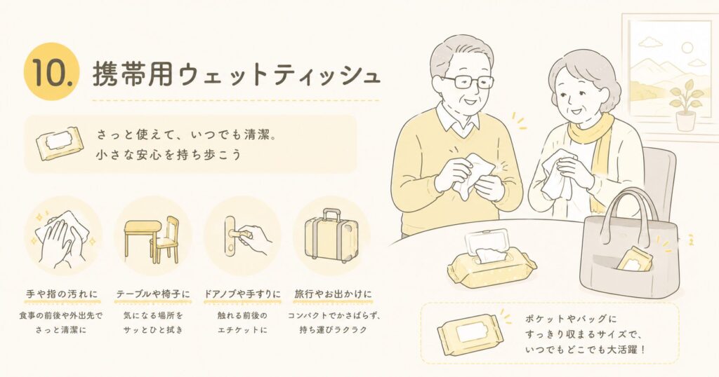 高齢者との旅行であると便利なグッズ