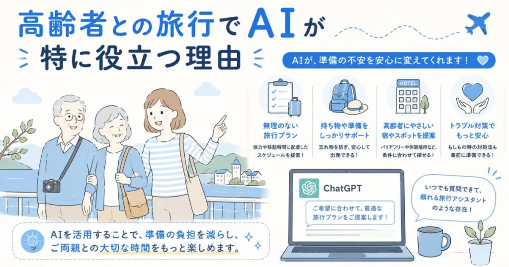 AIで旅行準備がラクになる!ChatGPTでできること10選【初心者向け】