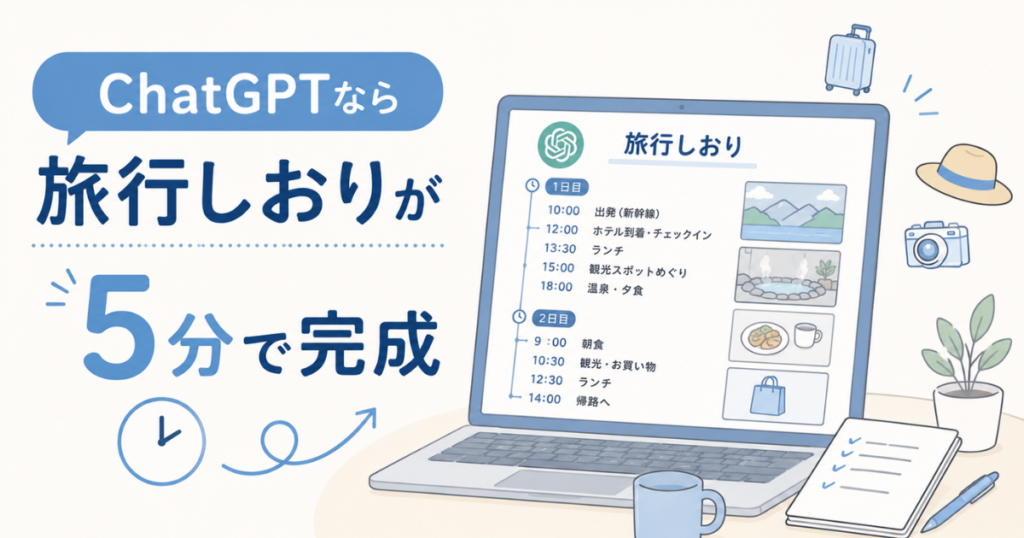 ChatGPTで旅行しおりを作る方法|家族みんなで共有できるテンプレート付き