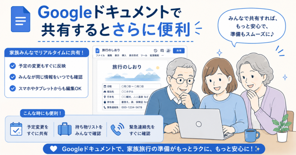 ChatGPTで旅行しおりを作る方法|家族みんなで共有できるテンプレート付き