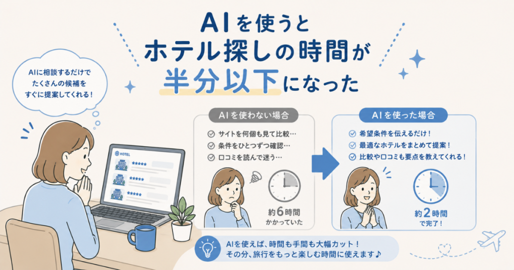 AIにホテル選びを手伝ってもらった結果|高齢者向けホテル選びのコツ