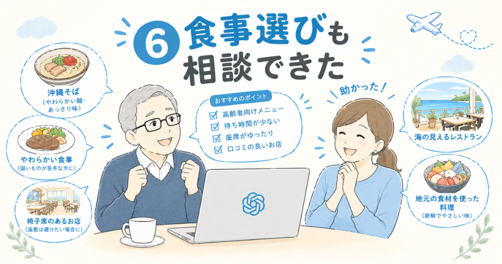 高齢者との旅行でAIに相談すると便利だったこと7選【実体験】